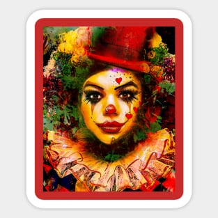 Clown around Sticker